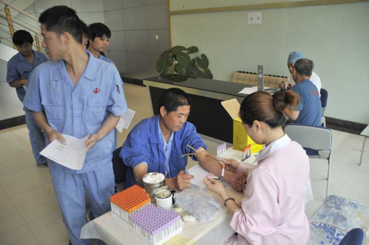 中天幕墙组织开展员工健康体检活动