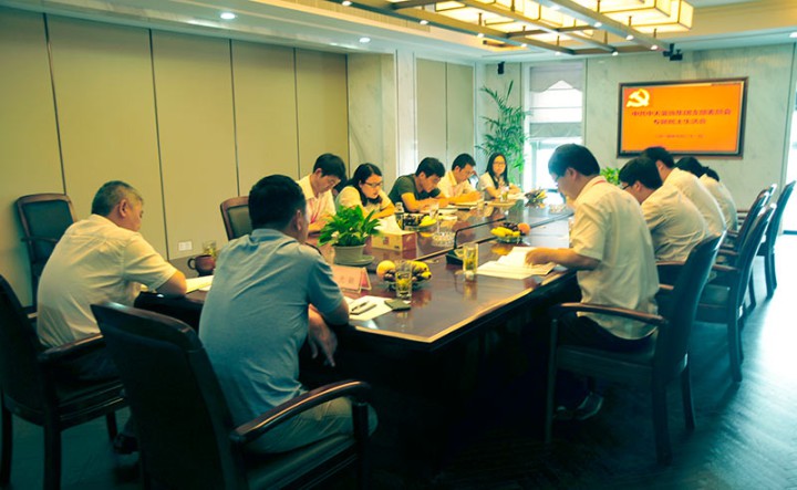 中共装饰集团支部召开专题组织生活会