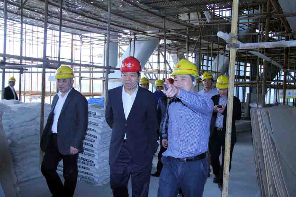 控股集团董事长楼永良到装饰集团检查指导工作