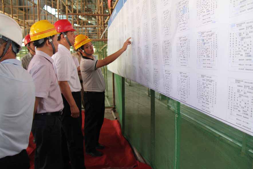 省住建厅樊剑平副厅长一行调研装饰集团中烟项目部