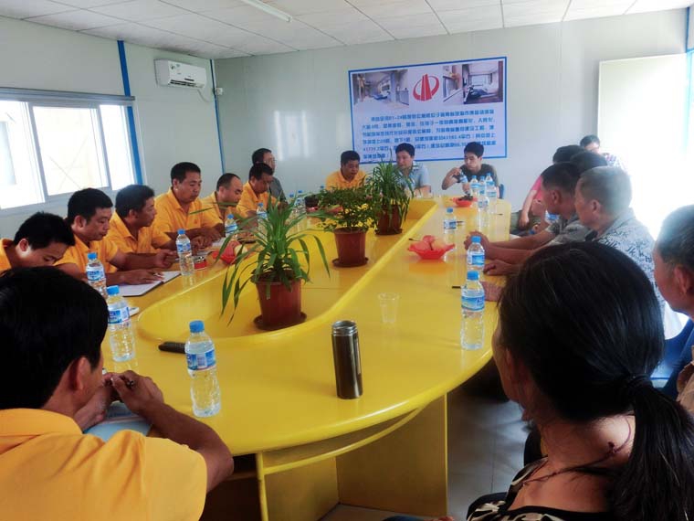 博鳌金湾装饰项目部举行开工典礼